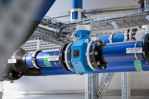 Electromagnetic flowmeters in a pump station