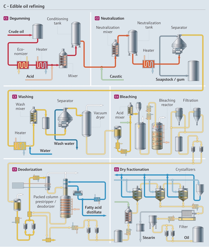 Edible oil refining process