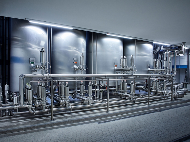 CIP system in food processing