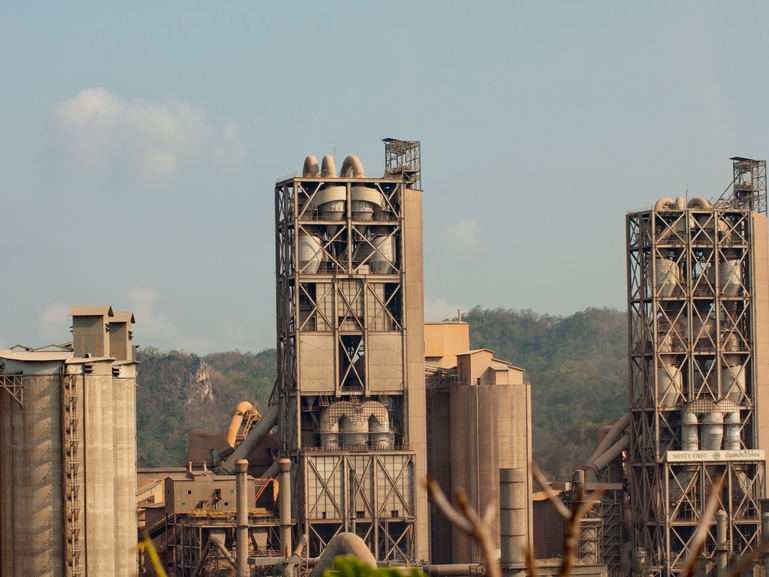 Cement storage silos Cement storage silos