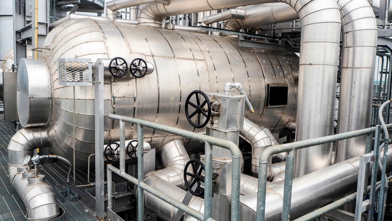 Steam is used in many different processes. It is most commonly used to transfer heat.